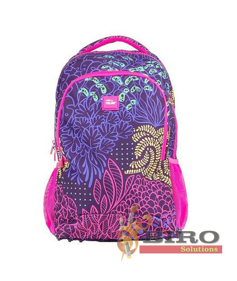 Ghiozdan pentru școală Milan "Fireflies" 21L, 45*30*12 cm, lilac
